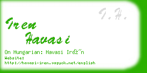 iren havasi business card